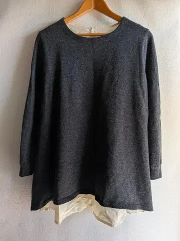 BEARDSLEY 다크 그레이 긴팔 니트