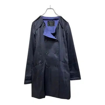 UNTITLED 언타이틀 트렌치코트 네이비 사이즈 2 깔끔한 출퇴근용
