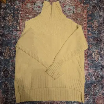 MACPHEE 하이넥 리브 스웨터 S 사이즈