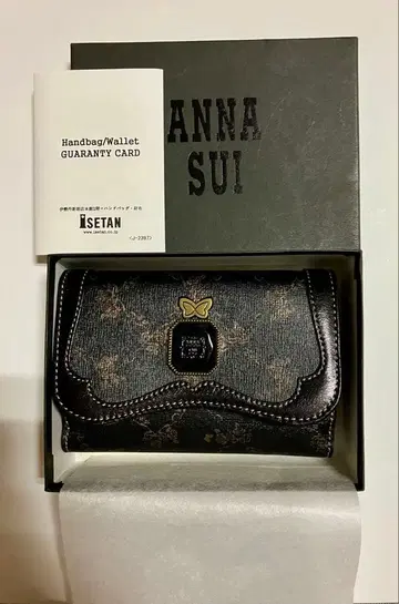 안나수이 월 데코 가마구치 3단 폴더형 지갑 미사용 박스 포함