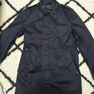 블랙 스텐카라 코트