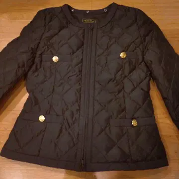 블랙 퀼팅 자켓