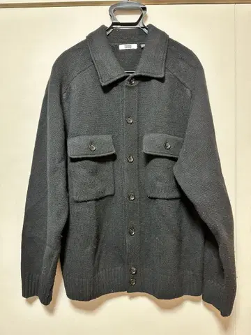 UNIQLO U 다크 그레이 버튼 셔츠 자켓 L 사이즈