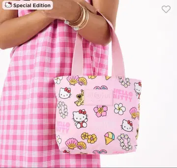 일본 국내 미출시 새상품 알로하 컬렉션 키티 토트백
