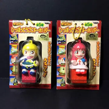 [ 새상품 ] 반프레스토 금색의 갓슈벨 당겨서 움직이는 키링 당시 물품