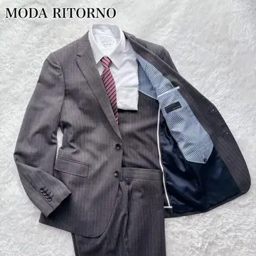 [ 새상품급 ] MODA RITORNO 셋업 수트 스트라이프 A6 그레이