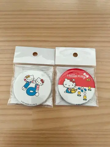 헬로키티 산리오 캔뱃지 키티전 히라가나 나