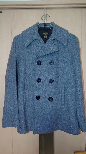 FIDELITY 피 코트 사이즈 M 그레이 코트 남성용