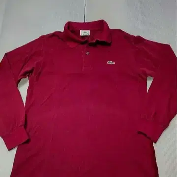 LACOSTE 빨간색 긴팔 피케 셔츠