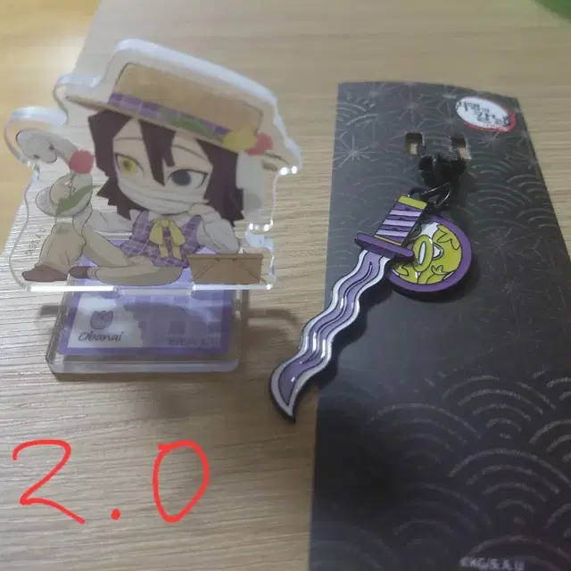오바나이 아크릴 스탠드 + 일륜도 키링