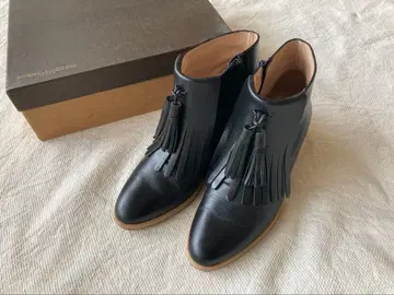 PELLICO 펠리코 태슬 숏부츠 블랙 38 25cm