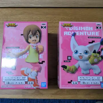 디지몬 어드벤처 DXF 피규어 야가미 이슬이(히카리) 테일몬 세트