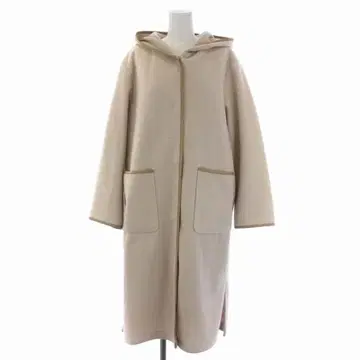 [ Dessin ] 데셍 후데트 롱 코트 충전솜 라이너 포함 L 핑크베