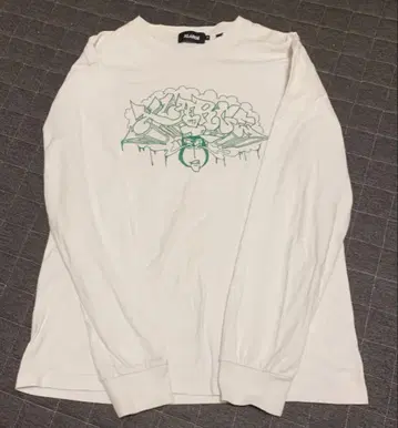 XLARGE 그래피티 디자인 긴팔 셔츠 M 화이트