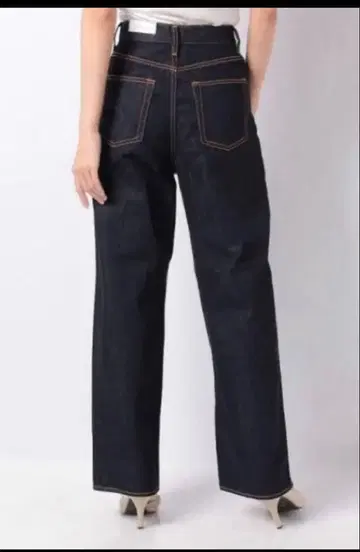 아줄바이마우지 하이웨스트 와이드 데님 팬츠 인디고 24인치