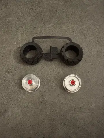 미니 사륜구동 단간 레이서 랠리 블록 타이어 알루미늄 디쉬 휠