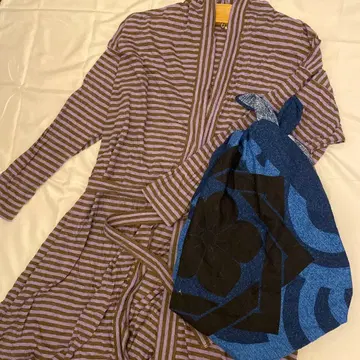 45R 보더 가운 원피스 45rpm 긴팔