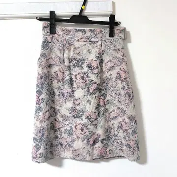 본머스리 꽃무늬 스커트