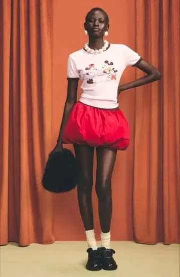 ZARA 디즈니 해리 램버트 벌룬 미니 스커트 완판템 미니 한정판 M