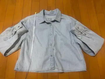 야눅 데님 긴팔 셔츠 라이트 블루