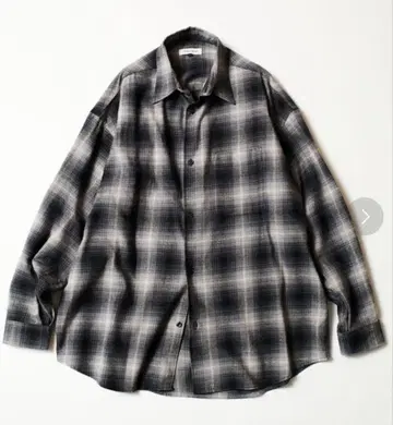 FREAK'S STORE 릴랙스핏 옴브레 체크 플란넬 셔츠