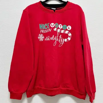 006 프린트 크리스마스 빨간색 레드 크리스마스 구제 의류 트레이닝복