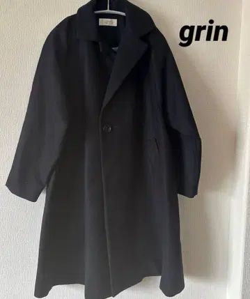 그린 다크 네이비 롱 코트