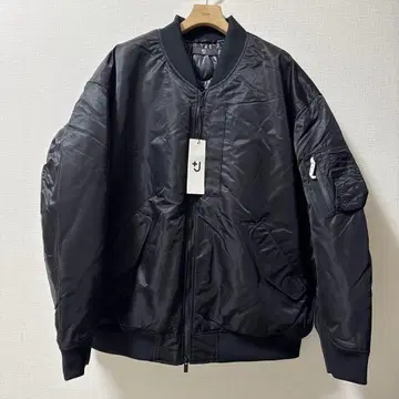 +J 하이브리드 다운 오버사이즈 ma1 black 4XL