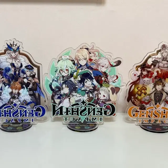 원신 포토카드, 아크릴 스탠드, 스티커, 키링