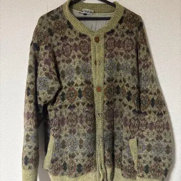 올리브 그린 가디건 XL