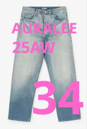 SELVEDGE FADED HEAVY DENIM WIDE PANTS