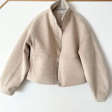 Reurie 오리지널 더블 지퍼 숏 울 코트