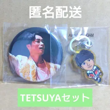 EXILE TETSUYA 의상전 가챠 세트 캔뱃지 메지루시 참