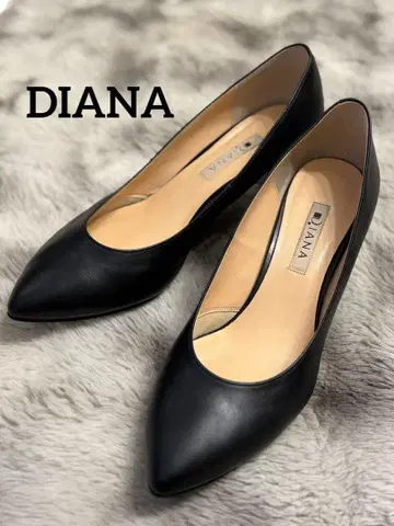 [ 새상품급 ] Diana 블랙 펌프스 24.5cm 가죽 펌프스