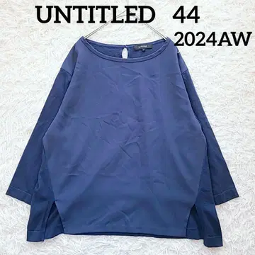 2024AW 언타이틀 이소재 절개 7분 소매 풀오버 44 빅 사이즈