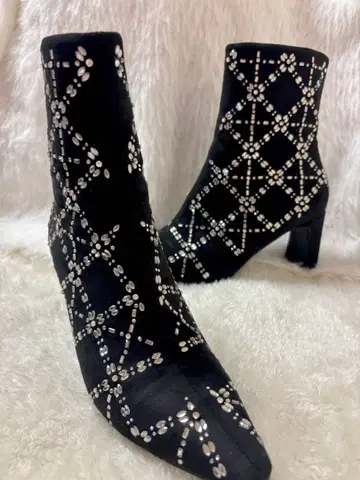 RANDA 퀼팅 라이크 비쥬 부츠 M