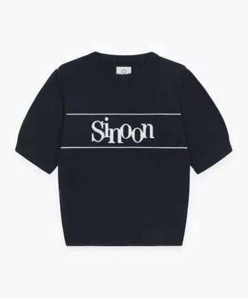 sinoon 반팔 니트 네이비