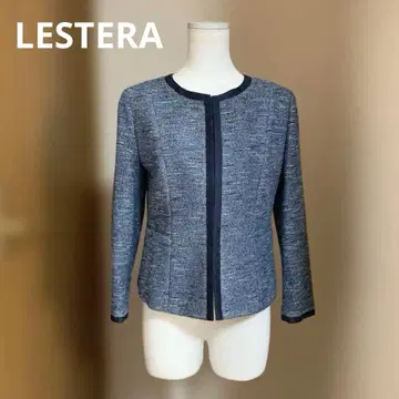 LESTERA 노카라 자켓 네이비
