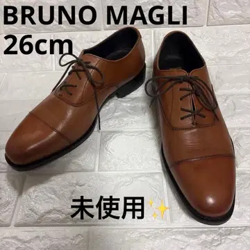 [ 미사용품 ] BRUNO MAGLI 스트레이트 팁 브라운 26cm