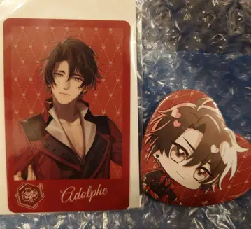 아돌프 종원의 빌슈 오토파 하트형 캔뱃지 & 캐릭터 카드