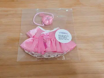 10cm 봉제 인형 의류 10cm 한복 핑크