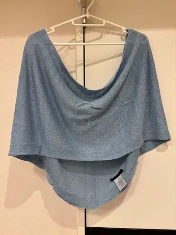 드레이프 스톨 스카이블루 린넨 100%