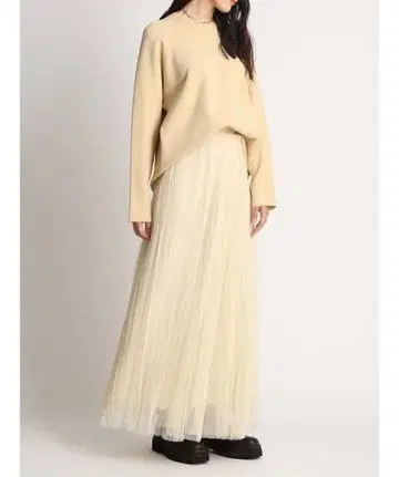 Mila Owen 와셔 튤 롱 스커트