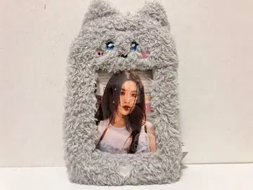 슈파 봉제 인형 포토 카드 홀더 키링
