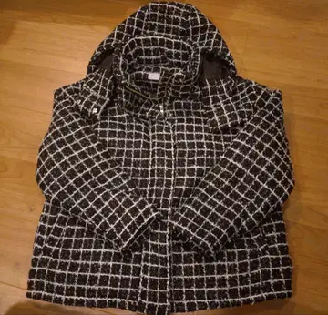 ZARNY 체크 무늬 후드 부착 아우터