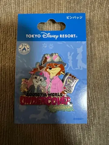 [ 새상품 ] 주토피아 핀 배지 닉 주디 디즈니 리조트