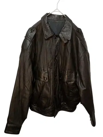 nmasaki 블랙 천연 가죽 자켓 가죽 자켓 M 사이즈