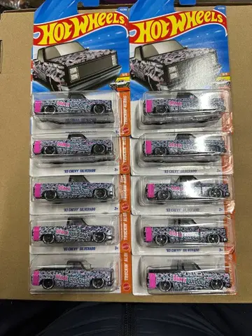 하자품 핫휠 실버라도 10대 세트 쉐보레 C10 RLC