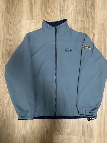 네이비 풀 지퍼 자켓 리버서블