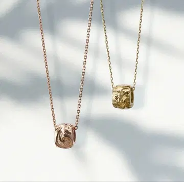 핑크 골드 목걸이 10K 하와이안 주얼리